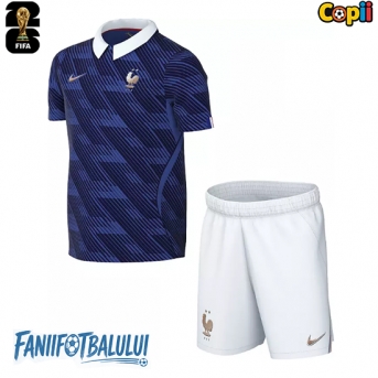 Franța Echipament de Fotbal Replică Mondial 2026 Copii Acasa (+ Șorturi)